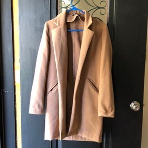 Brown boohoo peacoat